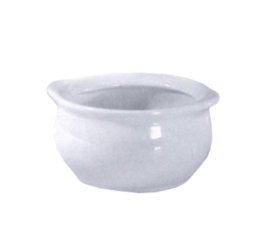 Onion Soup Crock 15 oz White