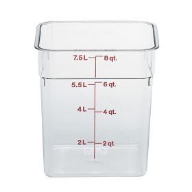 Container 8 Quart Square Clear