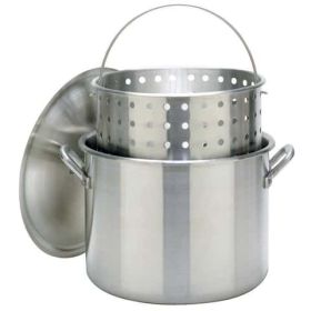 Stock Pot 80 Quart with Basket & Cover