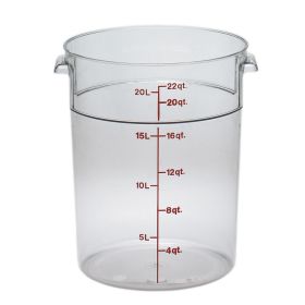 Container 22 Quart Round Clear