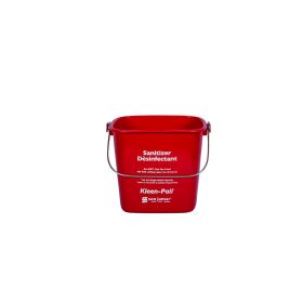 Kleen-Pail 6 Quart Sanitizing Red