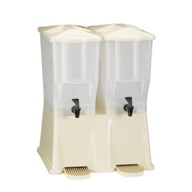 Beverage Dispenser 3 Gallon Twin Almond