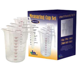 Measuring Cup Set 5 pc Polycarbonate