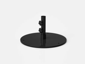 Umbrella Base Round Power Coat Charcoal