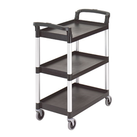 Cart 3 Shelf 16" x 24" Black