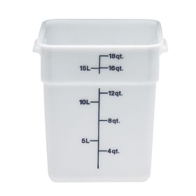 Container 18 Quart Square White