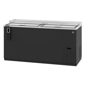 Bottle Cooler 65" 2 Lids Black 115v