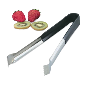 Tongs 12" Pom Black Kool-Touch Handle