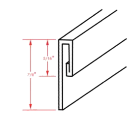 Finishing Strip 7' Cap SS 135-1258