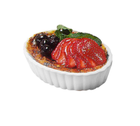 Creme Brulee 5 oz Oval White