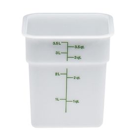 Container 4 Quart Square White