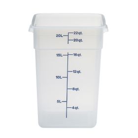 Container 22 Quart Square Transluscent