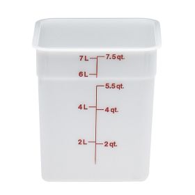 Container 8 Quart Square White