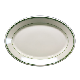 Green Band Platter 12 1/2