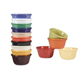 Ramekin 3 oz Plain Mixed Color