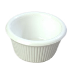 Ramekin 3 oz Fluted White