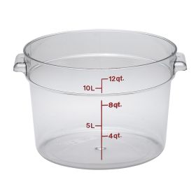 Container 12 Quart Round Clear