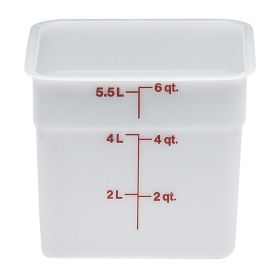 Container 6 Quart Square White