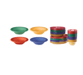 Bowl 4 1/2 oz Mixed Colors Plastic