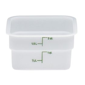 Container 2 Quart Square White