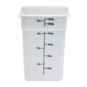 Container 22 Quart Square White