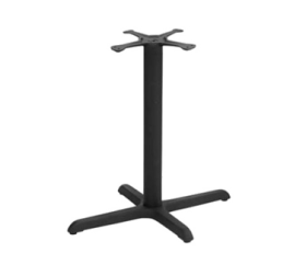 Table Base 24" x 30" Black 3" Column
