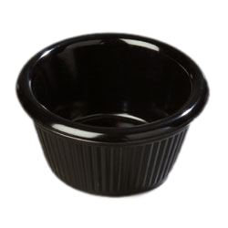 Ramekin 3 oz Fluted Black