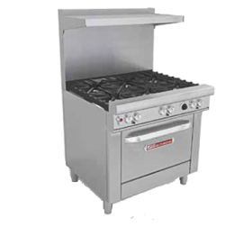 Range 36" 5 Burner 1 Oven Natural Gas