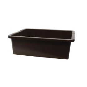 Tote Box 22 x 16 x 7 Brown Heavy Duty