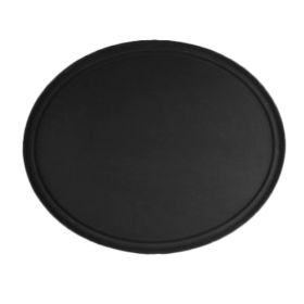 Serving Tray 22" x 27" Oval Black