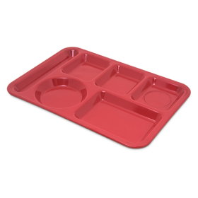 Compartment Tray 14" x 10" Red