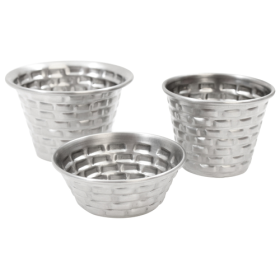 Sauce Cup 2-1/2 oz SS Brick Pattern