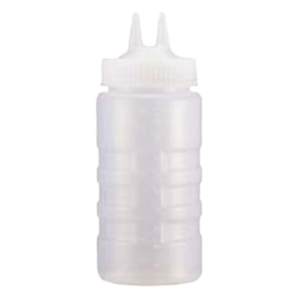 Squeeze Bottle 16 oz Wide Mouth Twin Tip