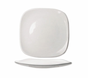 Quad Plate 11 5/8" Square European White