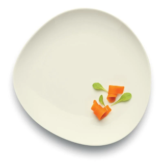 Wellcome Plate 8 1/2" Duracream White