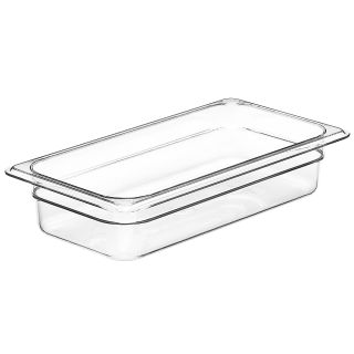 Food Pan Third Size 2 1/2" Deep Clear