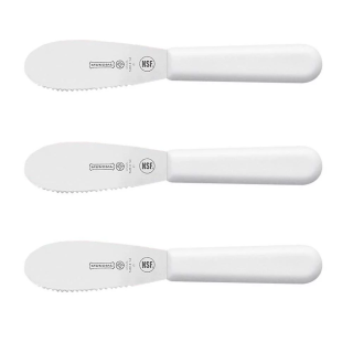 Sandwich Spreader 3 1/2" White Handle