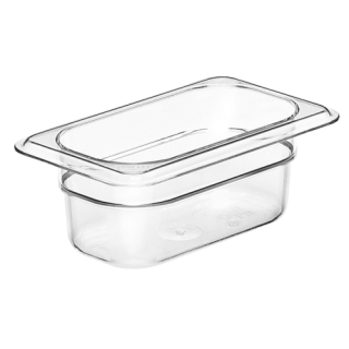 Food Pan Ninth Size 2 1/2" Deep Clear