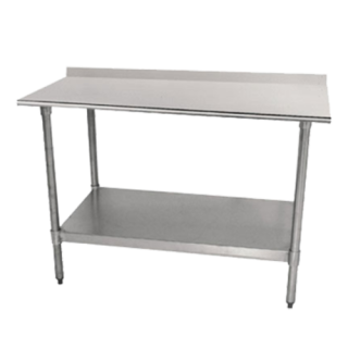 Work Table 30" x 60" with 5" Backsplash