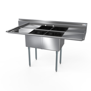 Sink 2 Compartment 24" x 24" with