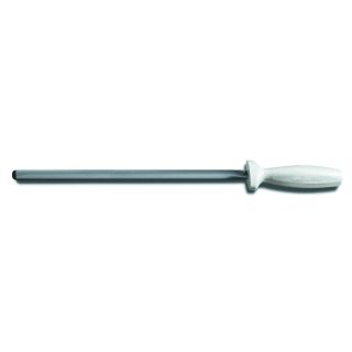 Butcher Steel 12" Diamond, White Handle