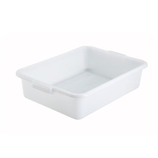 Tote Box 20-1/4" x 15-1/2" x 5" White