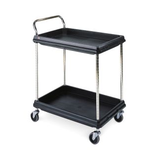 Cart 2 Shelf 38" x 41" Black