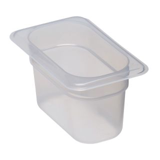 Food Pan Ninth Size 4" Deep Translucent