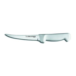Boning Knife 6", Curved, White Handle