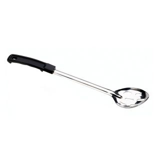 Spoon 15" Slotted Black Handle