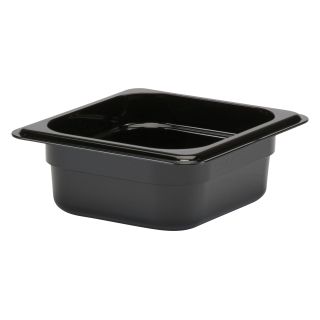 Food Pan Sixth Size 2 1/2" Deep Black
