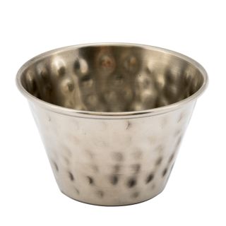 Sauce Cup 4 oz Hammered SS