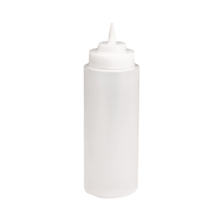 Squeeze Bottle 32 oz Wide Mouth Clear