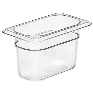 Food Pan Ninth Size 4" Deep Clear